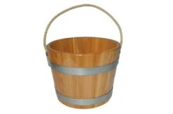 Blumenberg Sauna Emmer Lariks 5 Liter Blank Gelakt Met Handvat
