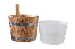 Blumenberg Sauna Emmer Lariks 5 Liter Naturel Inclusief Binnen Emmer