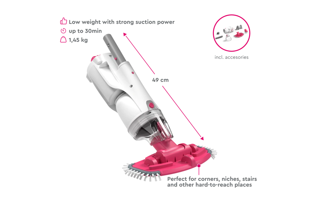 BWT Elektrische Zwembad Stofzuiger BC30 - Op Accu. 7 BWT Elektrische Zwembad Stofzuiger BC30 - Op Accu. - Afbeelding 5