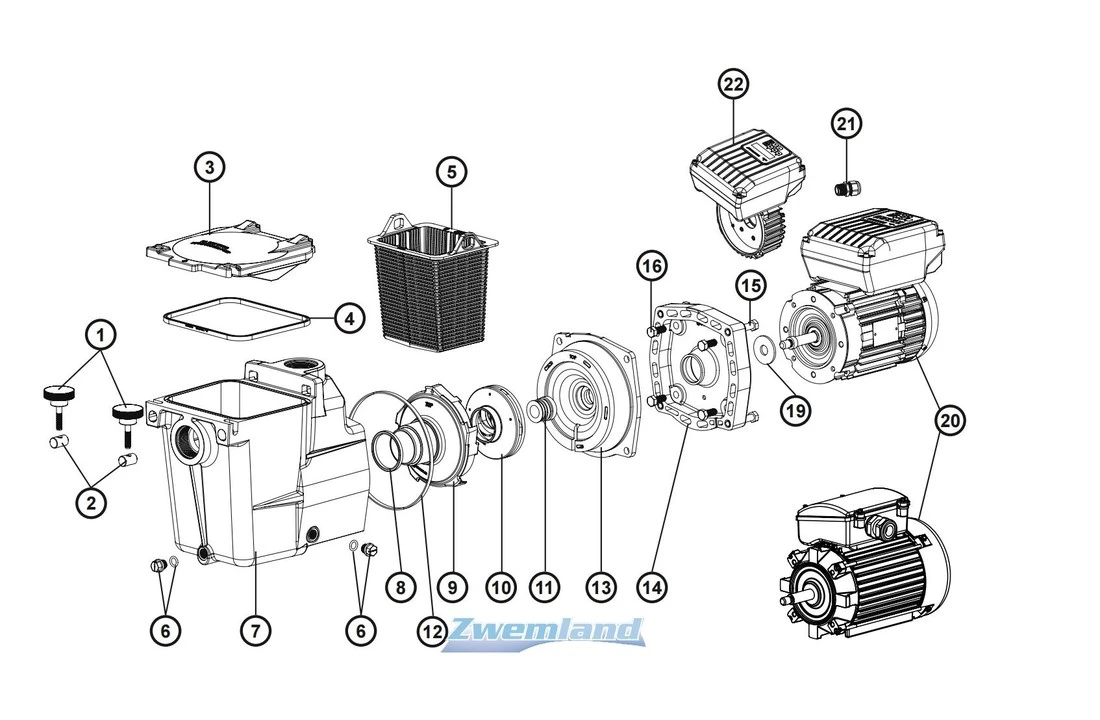 Hayward Hayward Super Pomp Diffuser Vanaf 1998 SPX2600BE 4 Hayward Hayward Super Pomp Diffuser Vanaf 1998 SPX2600BE - Afbeelding 2