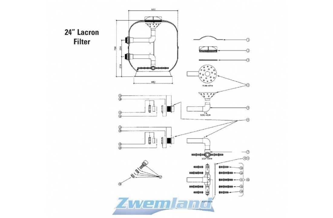 Lacron Lacron En StarlineFilter Kaarsen Set Voor 24" Filters 4 Lacron Lacron En StarlineFilter Kaarsen Set Voor 24" Filters - Afbeelding 2