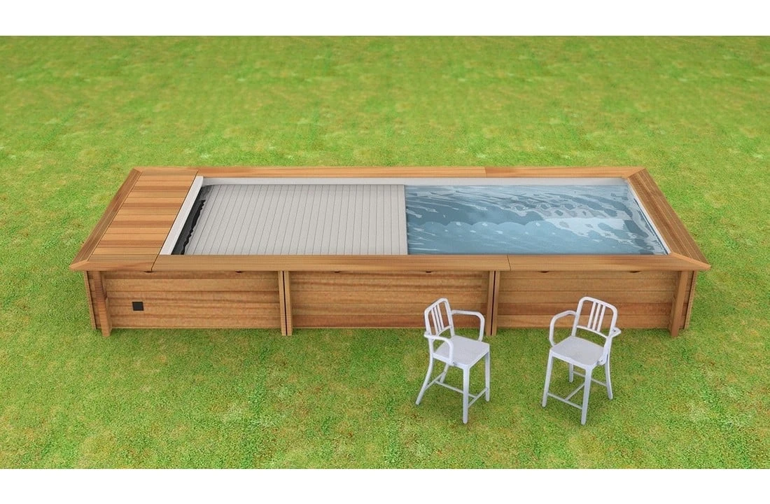 Proswell Houten Zwembaden Houten Urban Stadszwembad 6.50 X 3.50 X 1.33 Met Automatisch Rolluik 7 Proswell Houten Zwembaden Houten Urban Stadszwembad 6.50 X 3.50 X 1.33 Met Automatisch Rolluik - Afbeelding 5