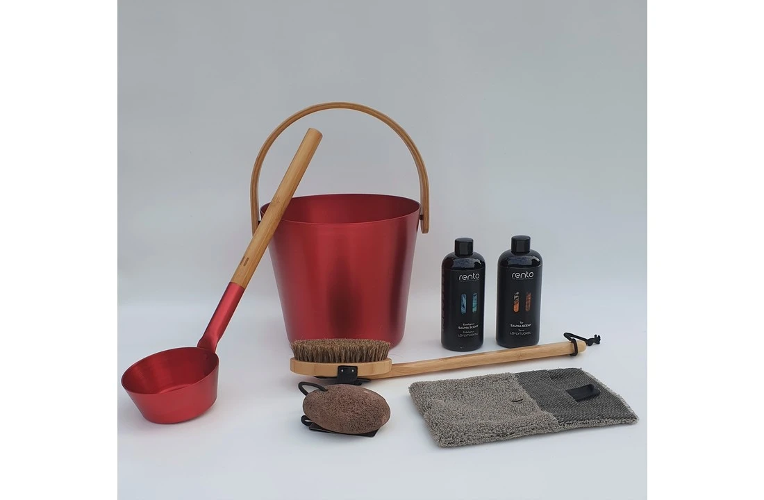 Rento Cadeau SetSauna Emmer Rood 3 Rento Cadeau SetSauna Emmer Rood