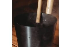 Rento Cadeau SetSauna Emmer Zwart Bamboe -Haywardses Winkel rento cadeau set sauna emmer zwart bamboe 4