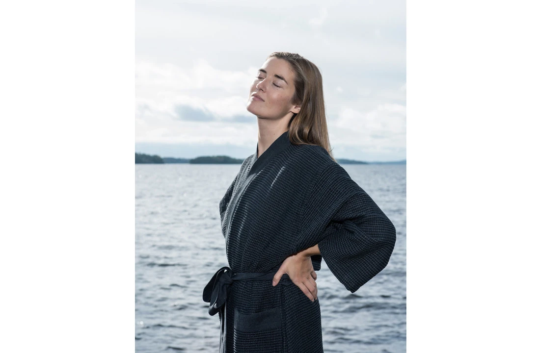 Rento Kenno Badjas - Grijs - Maat S/M 5 Rento Kenno Badjas - Grijs - Maat S/M - Afbeelding 3