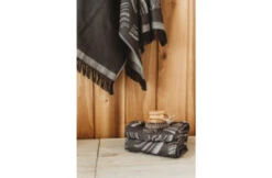 Rento Rento Pino Sauna Handdoek Zwart 78x150cm -Haywardses Winkel rento rento pino sauna handdoek zwart 78x150cm 3