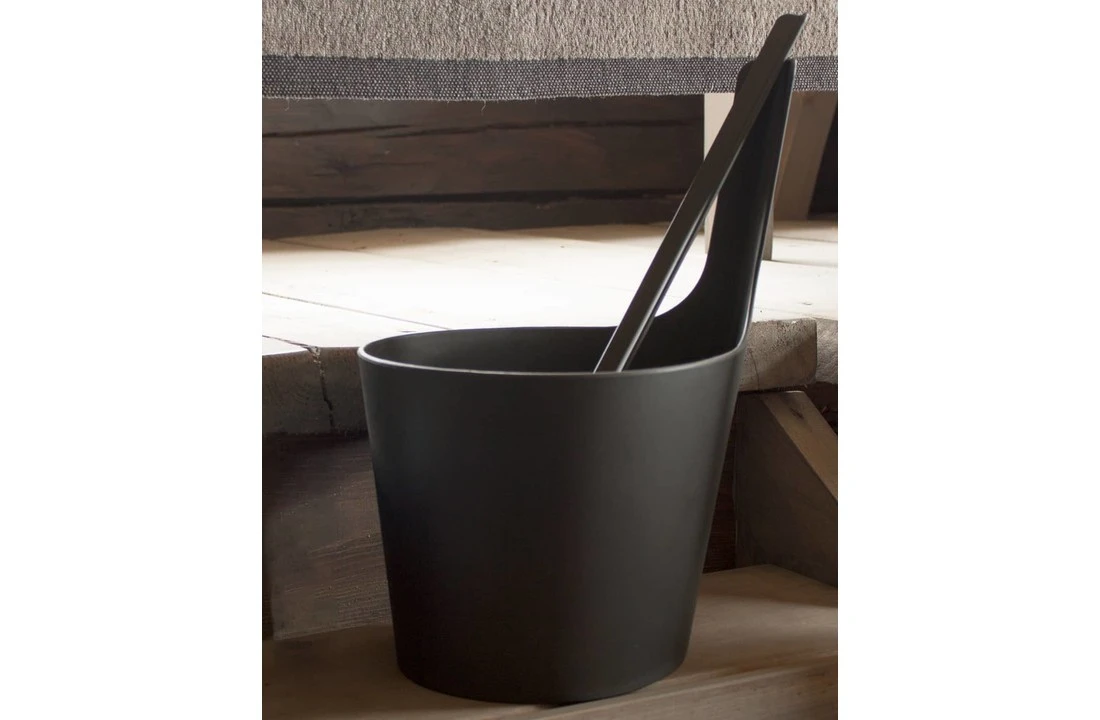 Rento Rento Pisara Sauna Emmer Set Zwart 4 Rento Rento Pisara Sauna Emmer Set Zwart - Afbeelding 2