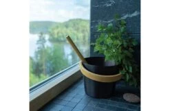 Rento Rento Sauna Emmer Aluminium Met Bamboe Handvat Zwart 8 Rento Rento Sauna Emmer Aluminium Met Bamboe Handvat Zwart -Haywardses Winkel rento rento sauna emmer aluminium met bamboe handv 10