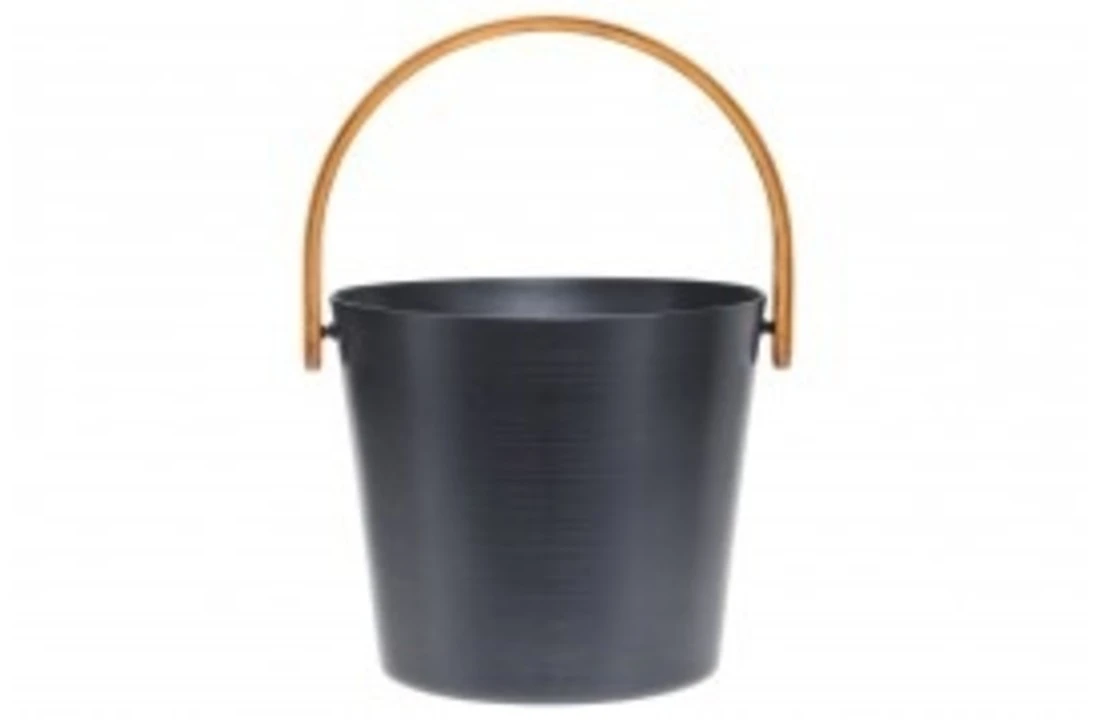 Rento Rento Sauna Emmer Aluminium Met Bamboe Handvat Grijsblauw 6 Rento Rento Sauna Emmer Aluminium Met Bamboe Handvat Grijsblauw - Afbeelding 4