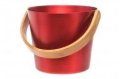 Rento Rento Sauna Emmer Aluminium Met Bamboe Handvat Rood 8 Rento Rento Sauna Emmer Aluminium Met Bamboe Handvat Rood -Haywardses Winkel rento rento sauna emmer aluminium met bamboe handv 6