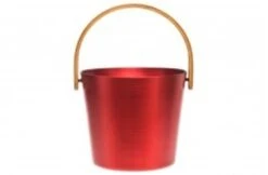 Rento Rento Sauna Emmer Aluminium Met Bamboe Handvat Rood 9 Rento Rento Sauna Emmer Aluminium Met Bamboe Handvat Rood -Haywardses Winkel rento rento sauna emmer aluminium met bamboe handv 7