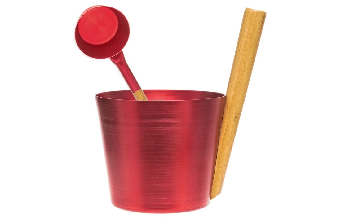 Rento Rento Sauna Opgietlepel Aluminium Rood 4 Rento Rento Sauna Opgietlepel Aluminium Rood - Afbeelding 2