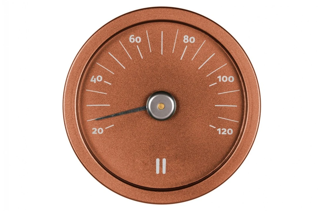 Rento Rento Sauna Thermometer Aluminium Rond Koperbruin 3 Rento Rento Sauna Thermometer Aluminium Rond Koperbruin