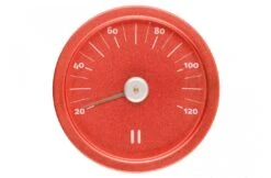 Rento Rento Sauna Thermometer Aluminium Rond Rood