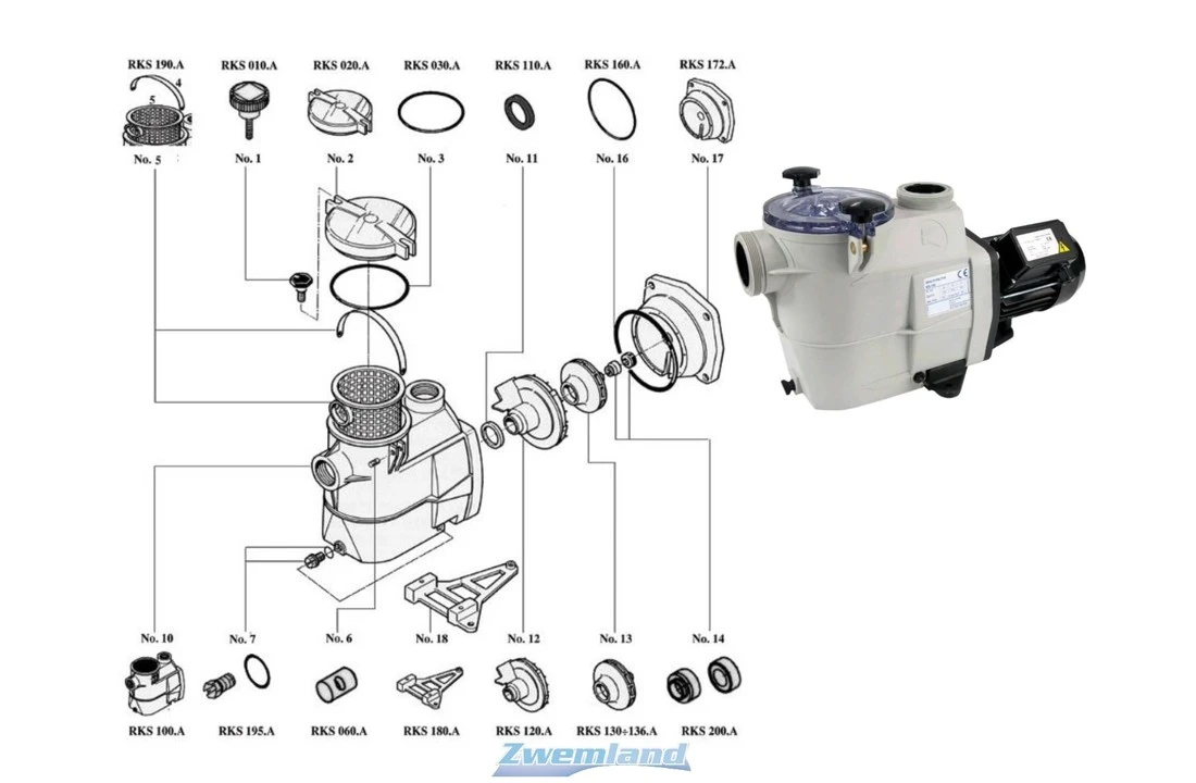 Starline Starline SL Zwembadpomp Motor Sealset 5 Starline Starline SL Zwembadpomp Motor Sealset - Afbeelding 3